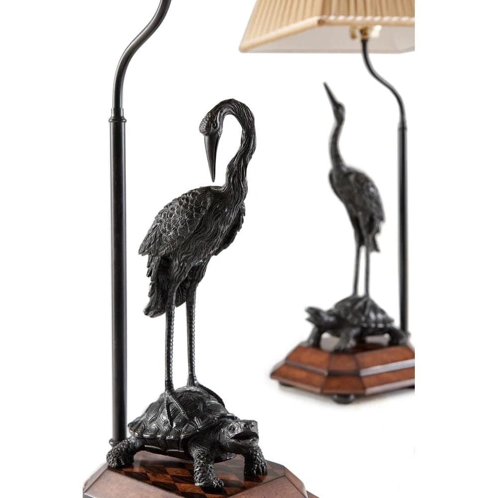 Meiji Cranes Table Lamp 2 Meiji Cranes Table Lamp - Image 2