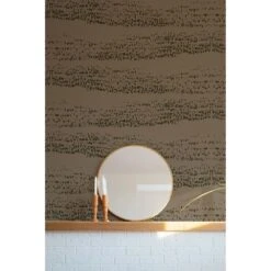 Reflections Wallpaper -France and So Furniture 2022 Reflections Walnut MockUp