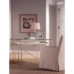 Cumulus Writing Table - Gold -France and So Furniture 2024 933C ROM 2