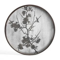 Blossom Wooden Tray - Black 5 Blossom Wooden Tray - Black -France and So Furniture 20335