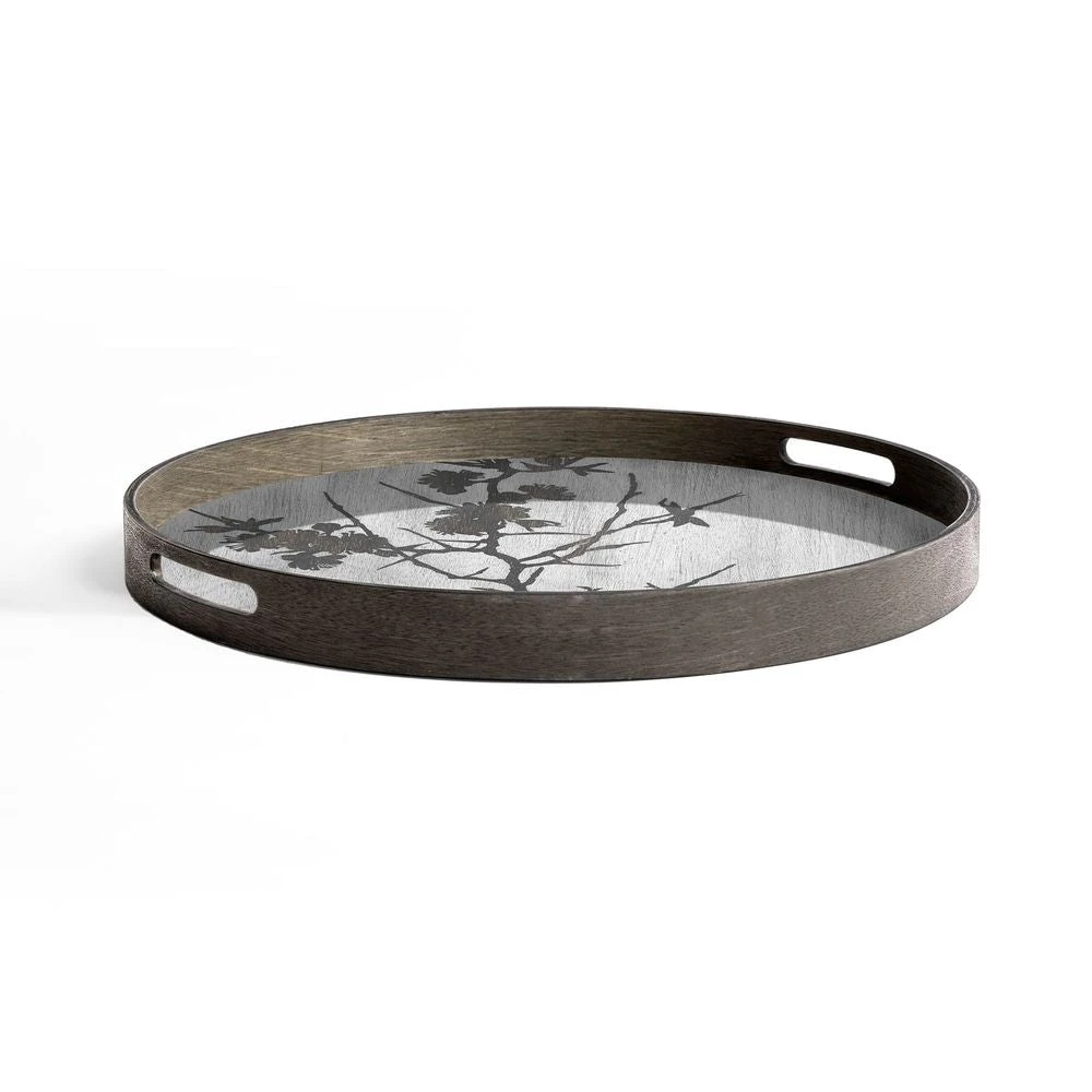 Blossom Wooden Tray - Black 1 Blossom Wooden Tray - Black