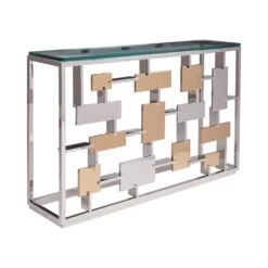 Cityscape Console - Stainless Steel