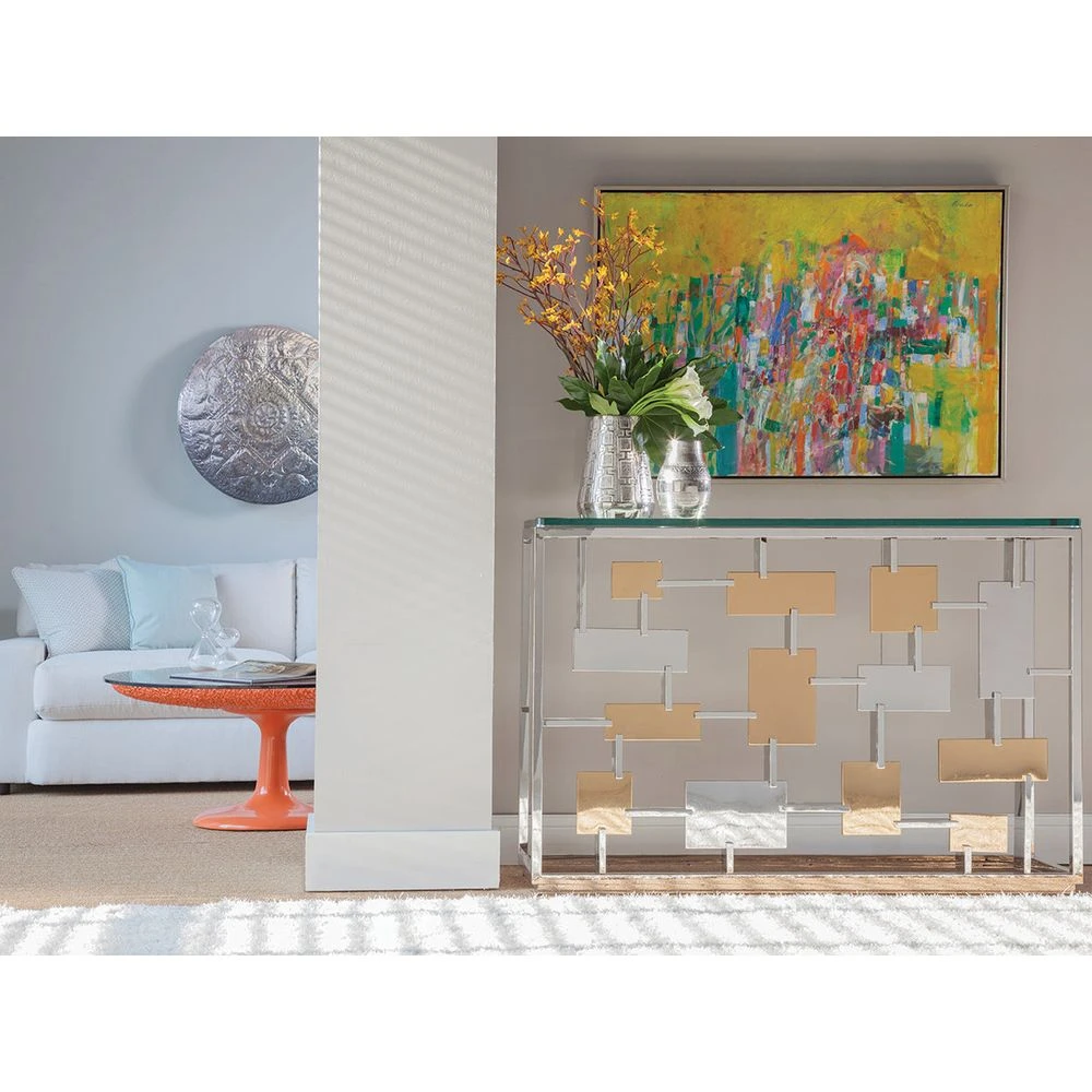 Cityscape Console - Stainless Steel 8 Cityscape Console - Stainless Steel - Image 8