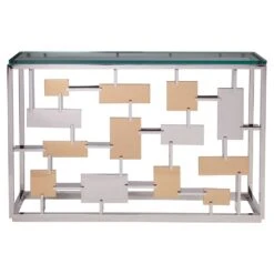 Cityscape Console - Stainless Steel 14 Cityscape Console - Stainless Steel -France and So Furniture 2041 966C STR