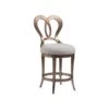 Melody Counter Stool - Silver Leaf