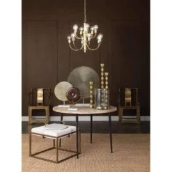 Farmhouse Bistro Table In Natural Wood With Iron -France and So Furniture 20FARM BINA2