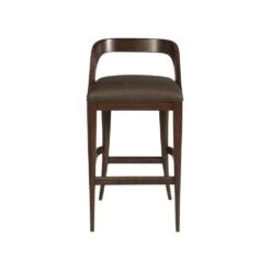 Beale Low Back Bar Stool - Warm Brown Mahogany -France and So Furniture 2104 896 01 STR
