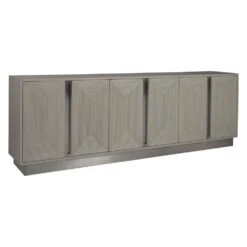 Gradient Long Media Console - Antiqued White