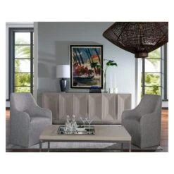 Gradient Long Media Console - Antiqued White -France and So Furniture 2119 908 ROM 2