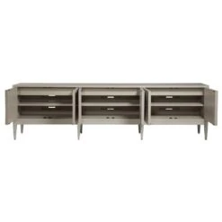 Logan Convertible Long Media Console/Buffet - Antiqued White -France and So Furniture 2149 907 STR OPEN TALL