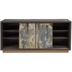 Verbatim Media Console - Dark Brown -France and So Furniture 2170 909 OPEN 2