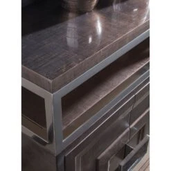 Viscount Media Console - Medium Brown -France and So Furniture 2212 907 DET 2