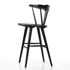 Gina Bar Stool - Black Oak -France and So Furniture 223115 048 DET 1