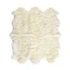 Sylas Lambskin Rug - White - 4.5X5.75'