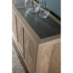 Verite Long Media Console - Light Oak -France and So Furniture 2240 908 DET