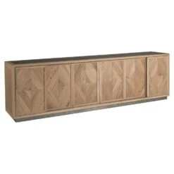 Verite Long Media Console - Light Oak