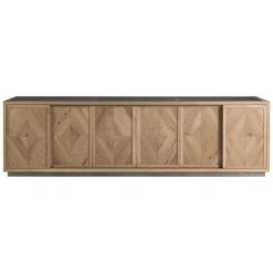 Verite Long Media Console - Light Oak -France and So Furniture 2240 908 STR