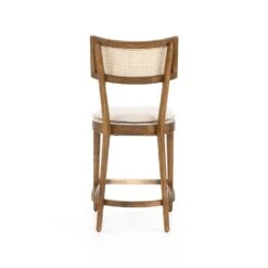 Talitha Bar + Counter Stool - Counter Stool - Toasted Nettlewood W/ Savile Flax -France and So Furniture 224123 035 BCK 1