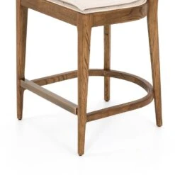 Talitha Bar + Counter Stool - Counter Stool - Toasted Nettlewood W/ Savile Flax -France and So Furniture 224123 035 DET 3