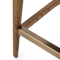 Talitha Bar + Counter Stool - Counter Stool - Toasted Nettlewood W/ Savile Flax -France and So Furniture 224123 035 DET 5