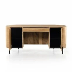 Noctis Executive Desk - Gold Guanacaste -France and So Furniture 224198 001 OPN 1