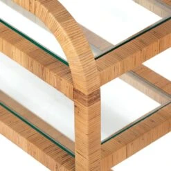 Daphne Bar Cart - Wrapped Honey Rattan 12 Daphne Bar Cart - Wrapped Honey Rattan -France and So Furniture 224319 001 DET 1