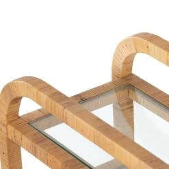 Daphne Bar Cart - Wrapped Honey Rattan 13 Daphne Bar Cart - Wrapped Honey Rattan -France and So Furniture 224319 001 DET 3