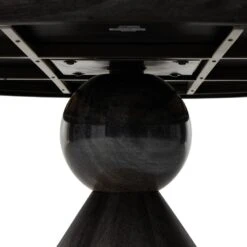 Belinda Dining Table - Worn Black Marble -France and So Furniture 224556 003 DET 6
