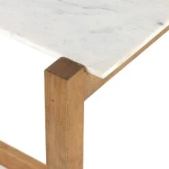 Ranger Bar & Counter Table - Honed White Marble -France and So Furniture 224598 001 DET 3