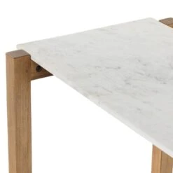 Ranger Bar & Counter Table - Honed White Marble -France and So Furniture 224598 001 DET 4