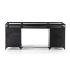 Augustus Box Executive Desk - Black -France and So Furniture 224897 002 BCK 1