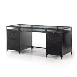 Augustus Box Executive Desk - Black -France and So Furniture 224897 002 PRM 1 09462b4d 6616 4868 b7cd ee068831d952