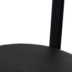 Evanna Counter Stool - Black Leather -France and So Furniture 225104 003 DET 4