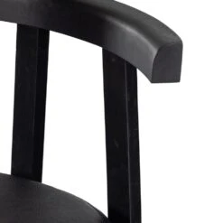 Evanna Counter Stool - Black Leather -France and So Furniture 225104 003 DET 5