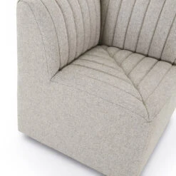 Make Your Own: Alexander Dining Banquette - Corner Chair - Orly Natural -France and So Furniture 225872 002 DET 2