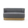 Kristen Dining Bench - Knoll Charcoal