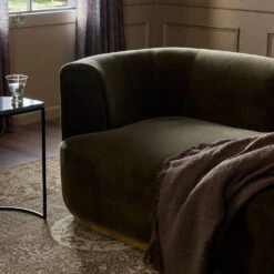 Deandra Tete A Tete Chaise - Surrey Olive -France and So Furniture 226579 004 DET 9