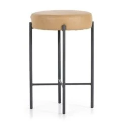 Cheyenne Counter Stool - Natural Leather -France and So Furniture 226810 017 PRM 1 6fbaf83e a086 4297 857f b167b9cd3389