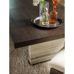Venerato Rectangular Dining Table - Mocha 9 Venerato Rectangular Dining Table - Mocha -France and So Furniture 2270 877C DETAIL