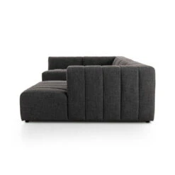 Log Channeled 5 Pc Sectional - RAF Chaise - Saxon Charcoal -France and So Furniture 227474 005 SID 1