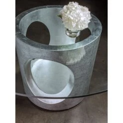 Circa Round Dining Table - Silver Leaf -France and So Furniture 2275 870B DETAIL d17cccd6 37fc 45ff a4dc 78c15901bd53