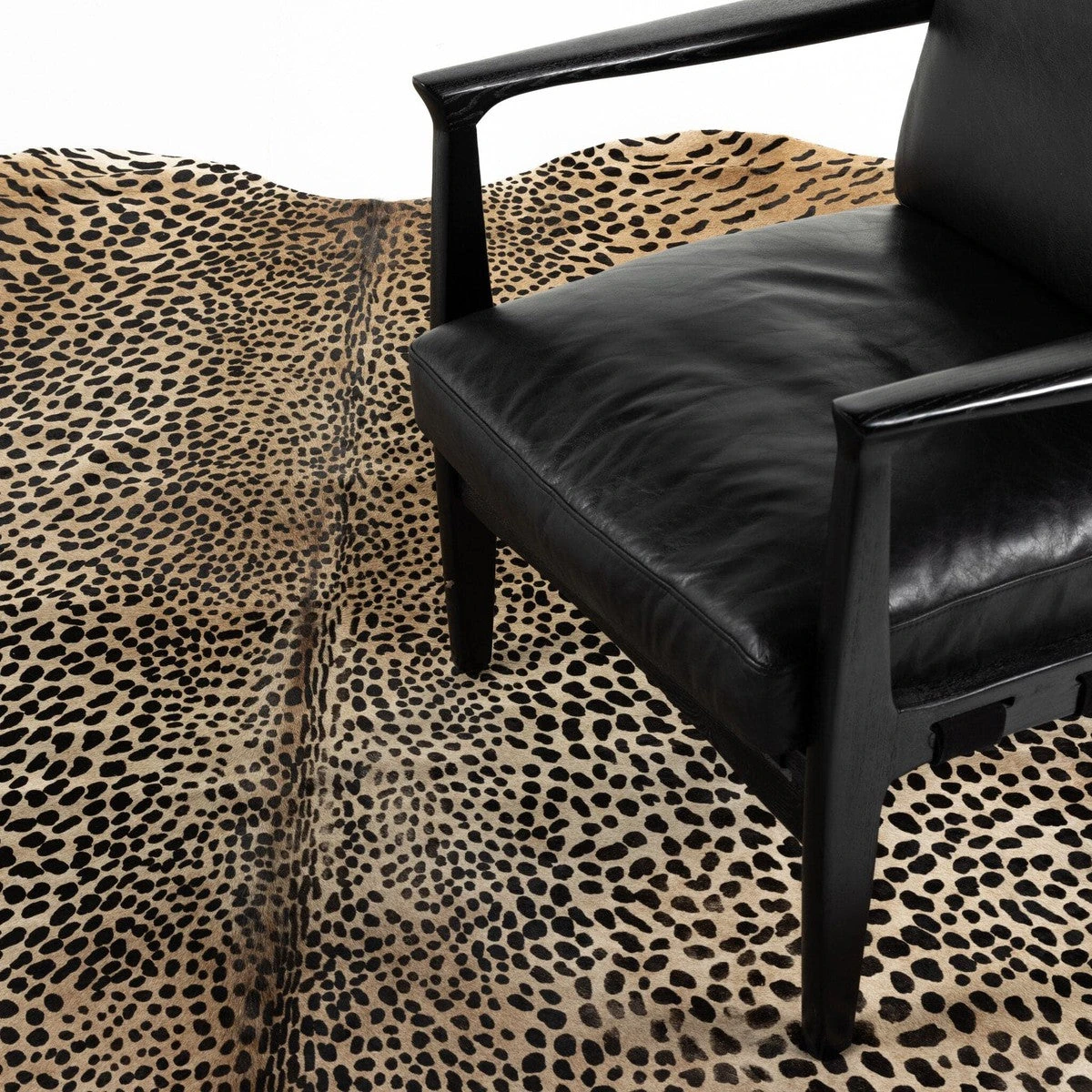 Spotted Hide Rug - Brown & Black Leopard Hair On Hide 4 Spotted Hide Rug - Brown & Black Leopard Hair On Hide - Image 4