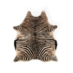 Striped Hide Rug - Zebra Hair On Hide