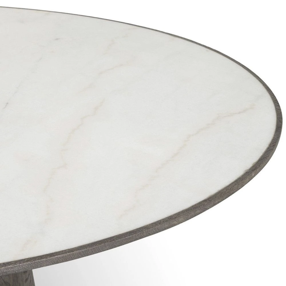 Laurel Round Dining Table - White Marble 3 Laurel Round Dining Table - White Marble - Image 3