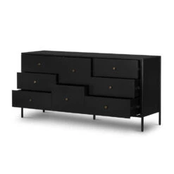 Lysandra 8 Drawer Dresser - Black -France and So Furniture 228012 001 OPN 1