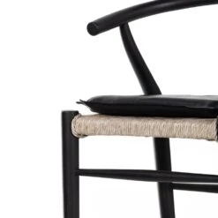 Modelo Bar + Counter Stool - Bar Stool - Black Teak - Pebble Black -France and So Furniture 228279 006 DET 6