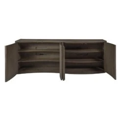 Mavericks Media Console - Gray 10 Mavericks Media Console - Gray -France and So Furniture 2284 907 STR OPEN
