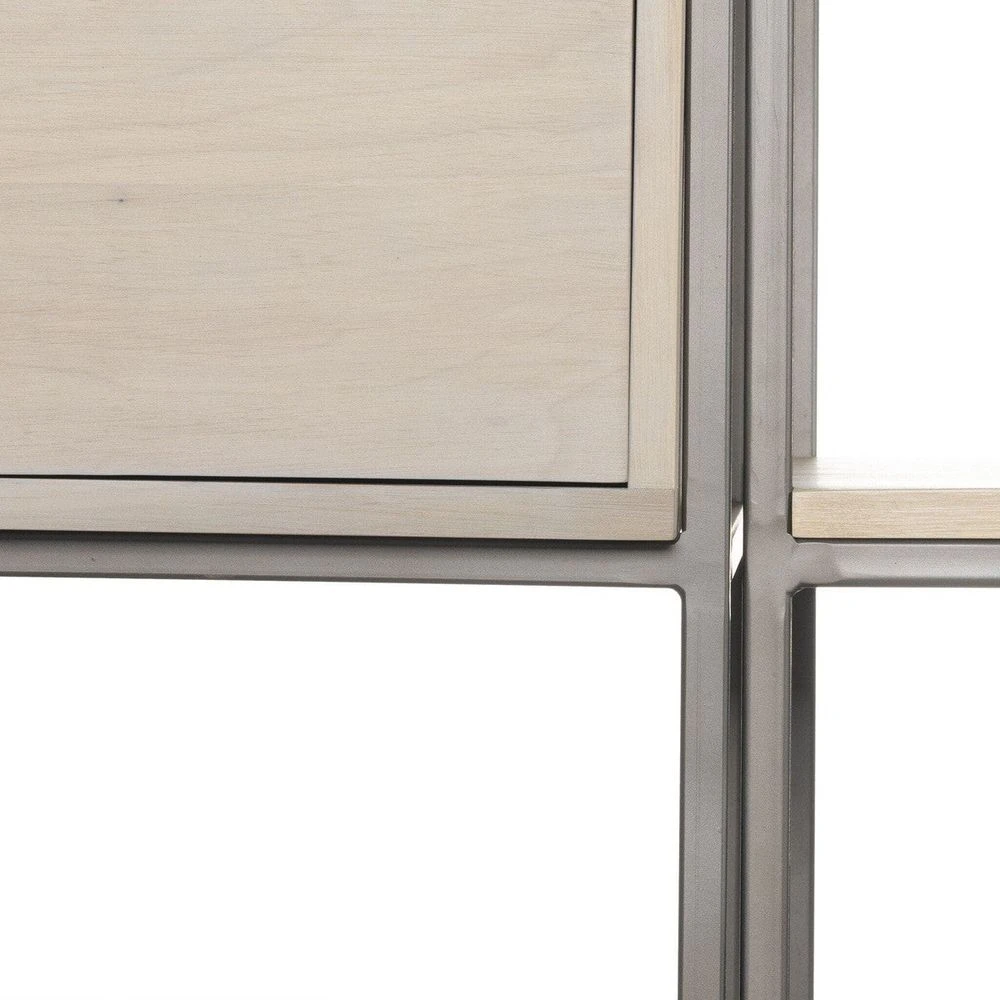 Troy Modular Wall Desk With 2 Bookcases - Dove Poplar 12 Troy Modular Wall Desk With 2 Bookcases - Dove Poplar - Image 12