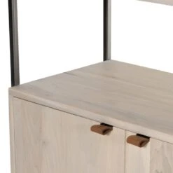 Troy Modular Wall Desk With 2 Bookcases - Dove Poplar 28 Troy Modular Wall Desk With 2 Bookcases - Dove Poplar -France and So Furniture 228708 003 DET 9