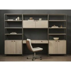 Troy Modular Wall Desk With 2 Bookcases - Dove Poplar 30 Troy Modular Wall Desk With 2 Bookcases - Dove Poplar -France and So Furniture 228708 003 VIG 1 99e8f7c9 91c9 4bd9 93dd b3d22491a564
